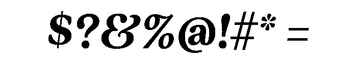Quincy Extra Bold Italic Font OTHER CHARS