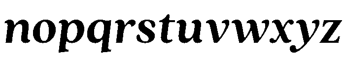 Quincy Extra Bold Italic Font LOWERCASE