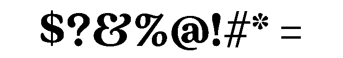 Quincy Extra Bold Font OTHER CHARS