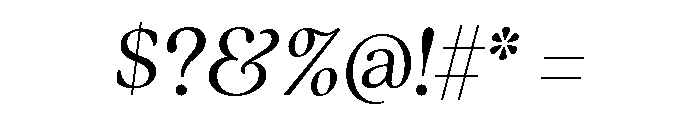 Quincy Light Italic Font OTHER CHARS