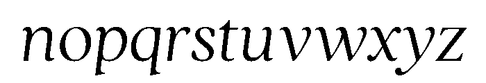 Quincy Light Italic Font LOWERCASE