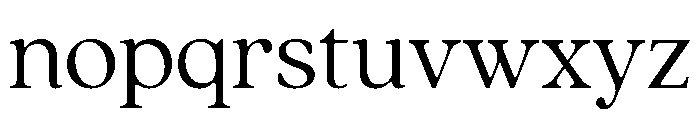 Quincy Light Font LOWERCASE