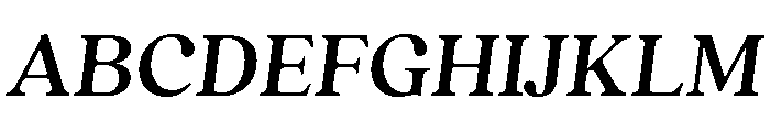 Quincy Medium Italic Font UPPERCASE