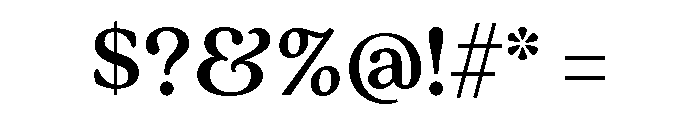 Quincy Medium Font OTHER CHARS