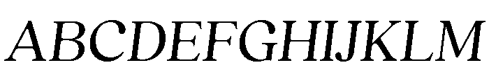 Quincy Regular Italic Font UPPERCASE