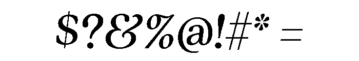 Quincy Text Italic Font OTHER CHARS