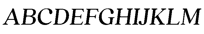 Quincy Text Italic Font UPPERCASE