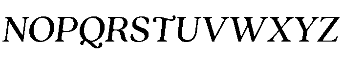 Quincy Text Italic Font UPPERCASE