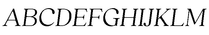 Quincy Thin Italic Font UPPERCASE