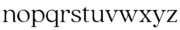 Quincy Thin Font LOWERCASE