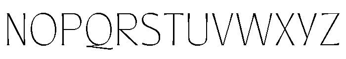 Quiverleaf Arabic Light Font UPPERCASE
