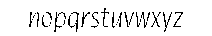 Quiverleaf Demi Bold Italic Font LOWERCASE
