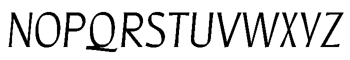 Quiverleaf Extra Bold Italic Font UPPERCASE
