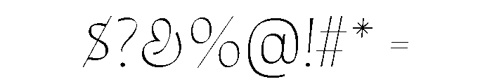 Quiverleaf Light Italic Font OTHER CHARS