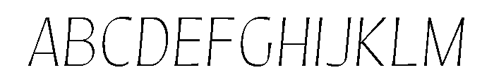 Quiverleaf Light Italic Font UPPERCASE