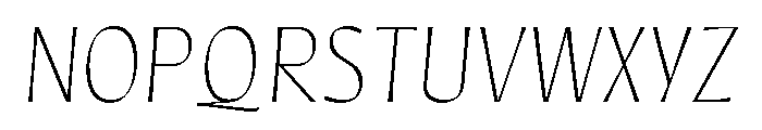 Quiverleaf Light Italic Font UPPERCASE