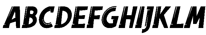 QWINJ Italic Font UPPERCASE