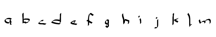 Qwikscribble Normal Font LOWERCASE