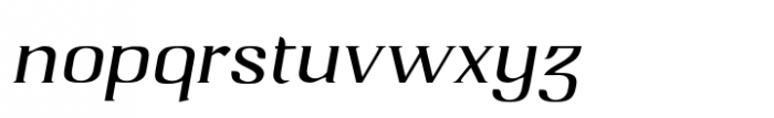Qwatick Italic Font LOWERCASE
