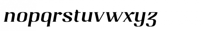 Qwatick Medium Italic Font LOWERCASE