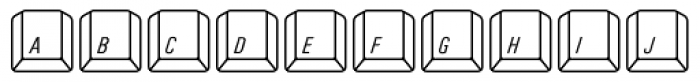 Qwerty Mac Font LOWERCASE