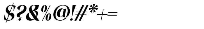 Qyore Serif Display Italic Font OTHER CHARS