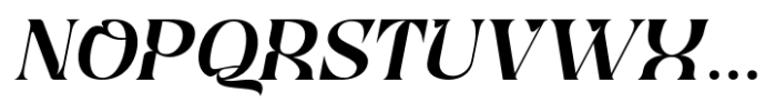 Qyore Serif Display Italic Font UPPERCASE