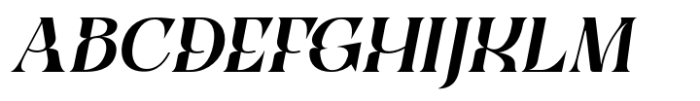 Qyore Serif Elvara Italic Font UPPERCASE