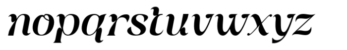 Qyore Serif Elvara Italic Font LOWERCASE
