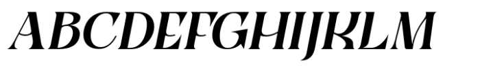 Qyore Serif Essentia Italic Font UPPERCASE