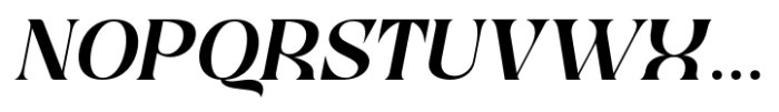 Qyore Serif Essentia Italic Font UPPERCASE