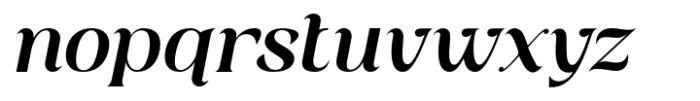 Qyore Serif Essentia Italic Font LOWERCASE