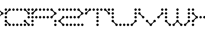 QZ Teletype Font UPPERCASE