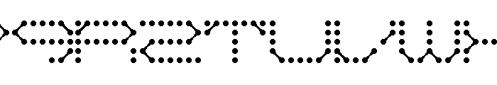 QZ Teletype Font LOWERCASE