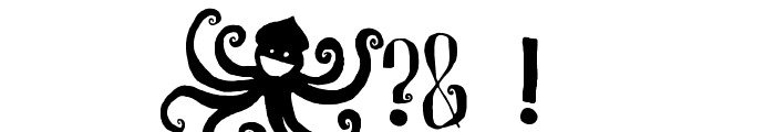 R. Squiddy Fancy Font OTHER CHARS