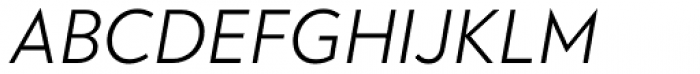 R-Flex Light Italic Font UPPERCASE