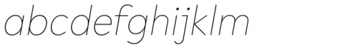R-Flex Thin Italic Font LOWERCASE