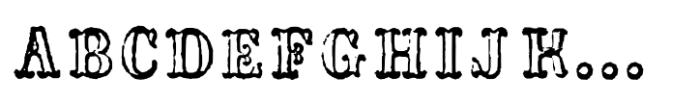 R H Horne Orion Headings Font UPPERCASE