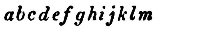 R H Horne Orion Italic FONT