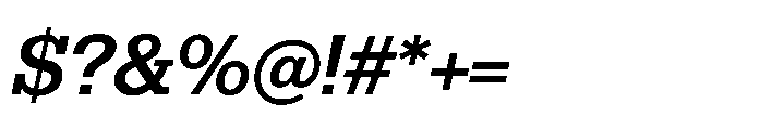 R41 Dattilo Bold Italic Font OTHER CHARS