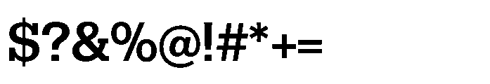 R41 Dattilo Bold Font OTHER CHARS