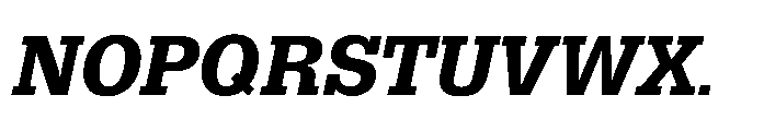 R41 Dattilo Extrabold Italic Font UPPERCASE