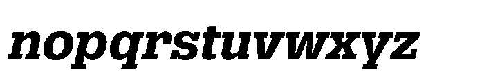 R41 Dattilo Extrabold Italic Font LOWERCASE