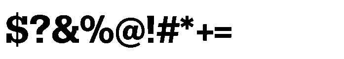 R41 Dattilo Extrabold Font OTHER CHARS