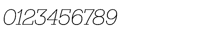 R41 Dattilo Extralight Italic Font OTHER CHARS