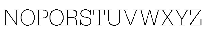 R41 Dattilo Extralight Font UPPERCASE