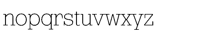 R41 Dattilo Extralight Font LOWERCASE