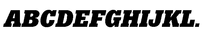 R41 Dattilo Heavy Italic Font UPPERCASE