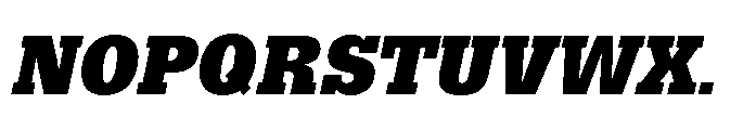 R41 Dattilo Heavy Italic Font UPPERCASE