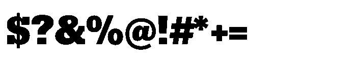 R41 Dattilo Heavy Font OTHER CHARS